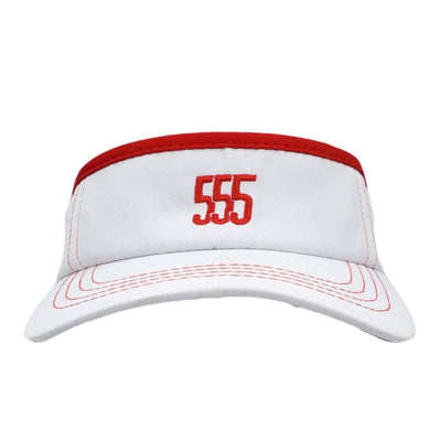 Triple Nikel Hats ONE SIZE FITS ALL / White / Golf Wear Triple Nikel Golf Wear Penta Visor UNISEX Golf Adjustable Visor