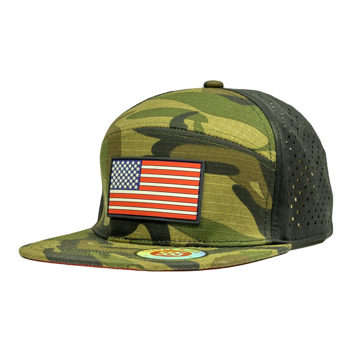 Triple Nikel Hats ONE SIZE FITS ALL / Woodland Camo / Patriotic Triple Nikel Streetwear DELANE UNISEX Snapback