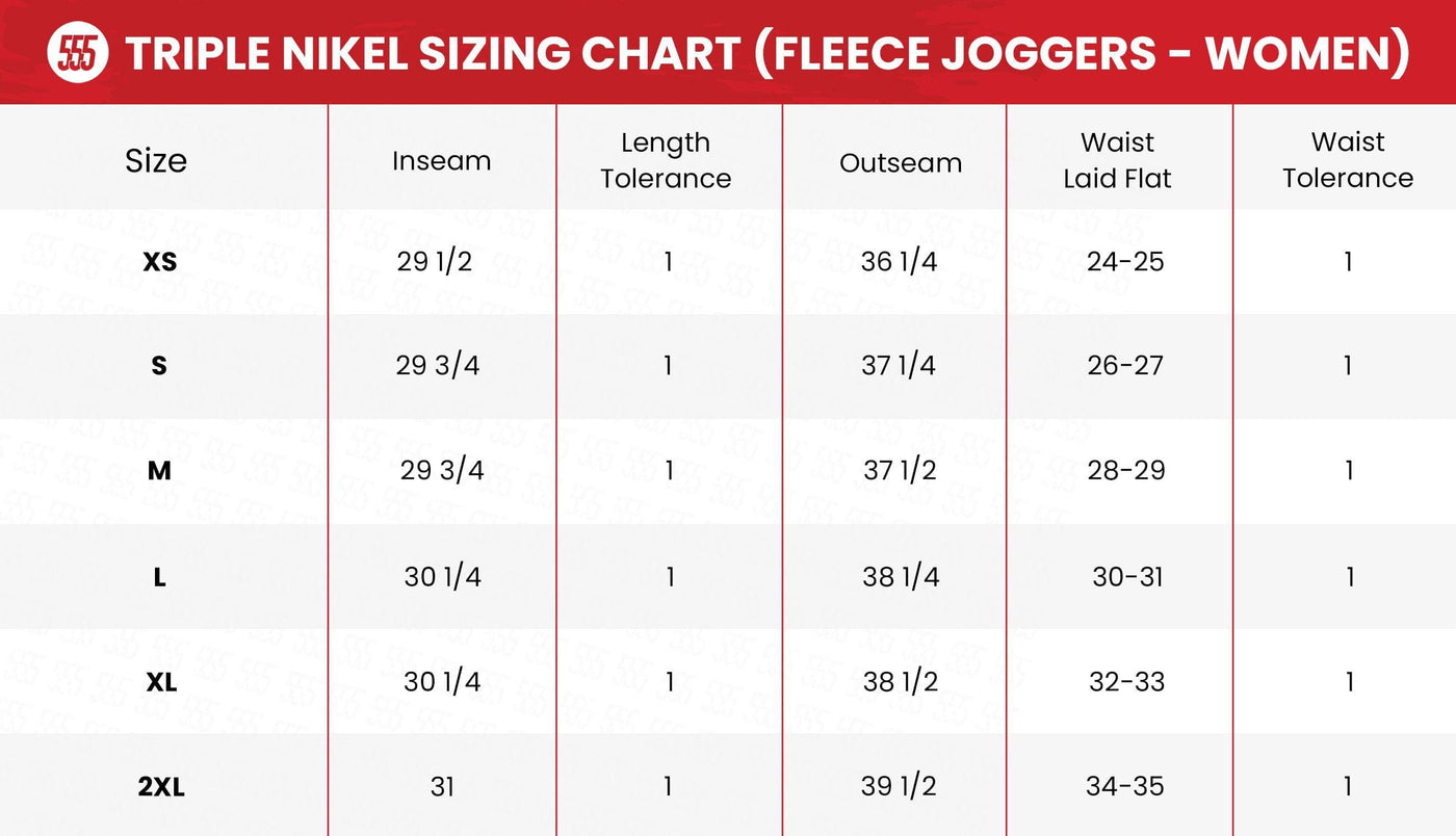 Triple Nikel Joggers Triple Nikel Streetwear Fleece Jogger Female Pants
