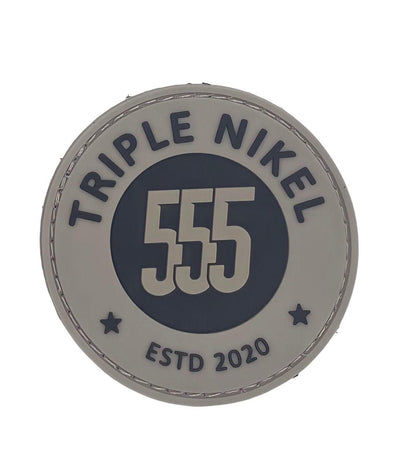 Triple Nikel Rubber PVC Patches Team Gear / Gray Triple Nikel Accessory Tactical 555 Team Rubber PVC Patch