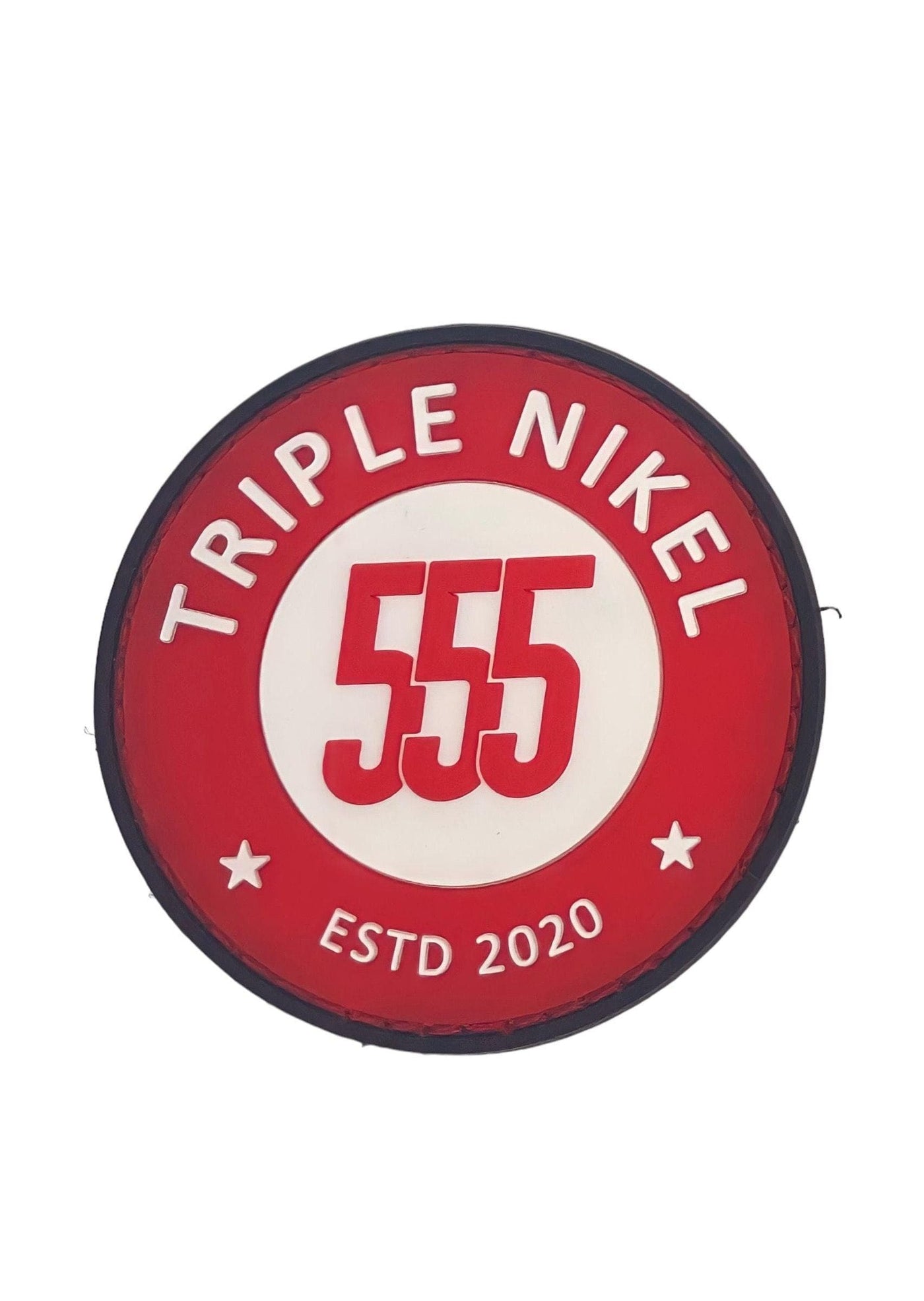 Triple Nikel Rubber PVC Patches Team Gear / Red Triple Nikel Accessory Tactical 555 Team Rubber PVC Patch