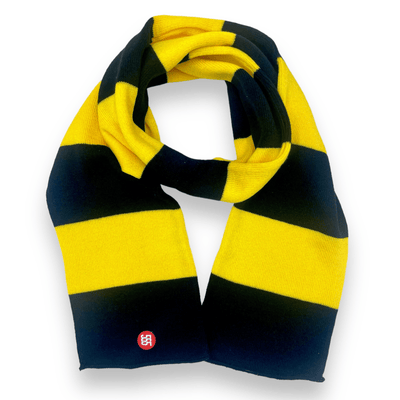 Triple Nikel Scarf One Size / Black and Gold / Team Gear Triple Nikel Striped Knit Scarf