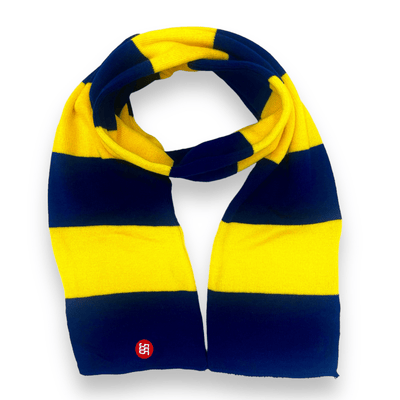 Triple Nikel Scarf One Size / Blue and Gold / Team Gear Triple Nikel Striped Knit Scarf