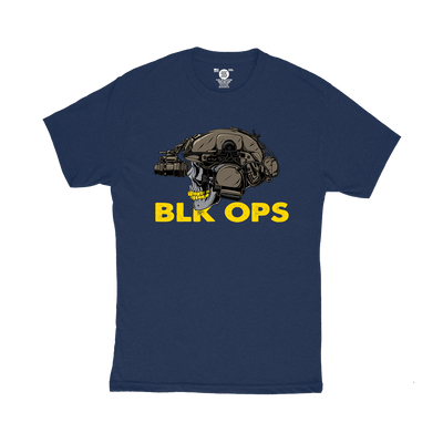 Triple Nikel T-Shirt M / Navy / Military Pride Triple Nikel BLK OPS® NODS Skull Edition Graphic Tee