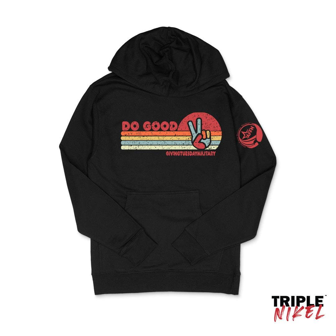 Triple Nikel T-Shirt S / Black Triple Nikel Do Good Peace Hoodie Giving Tuesday Military