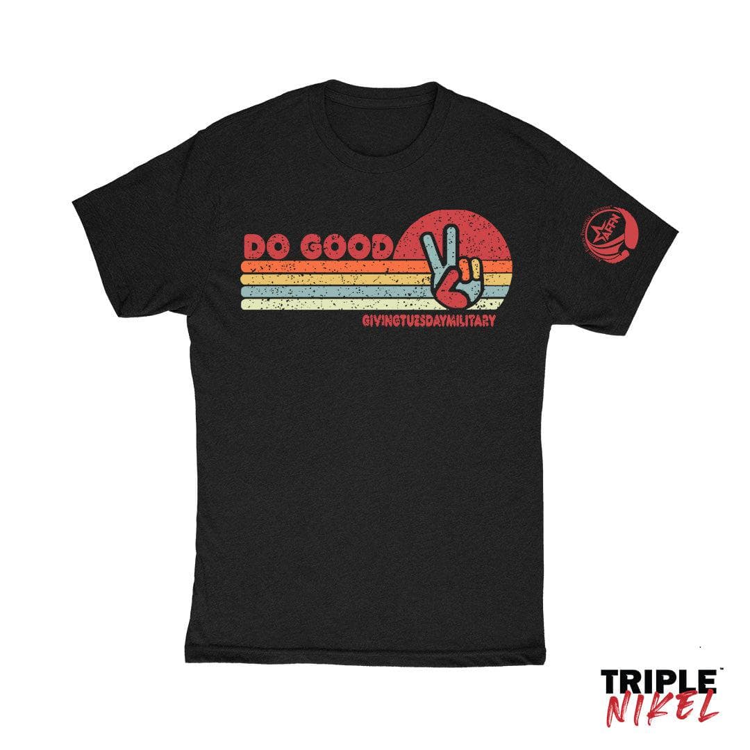 Triple Nikel T-Shirt S / Black Triple Nikel Do Good Peace UNISEX Giving Tuesday Military Tee