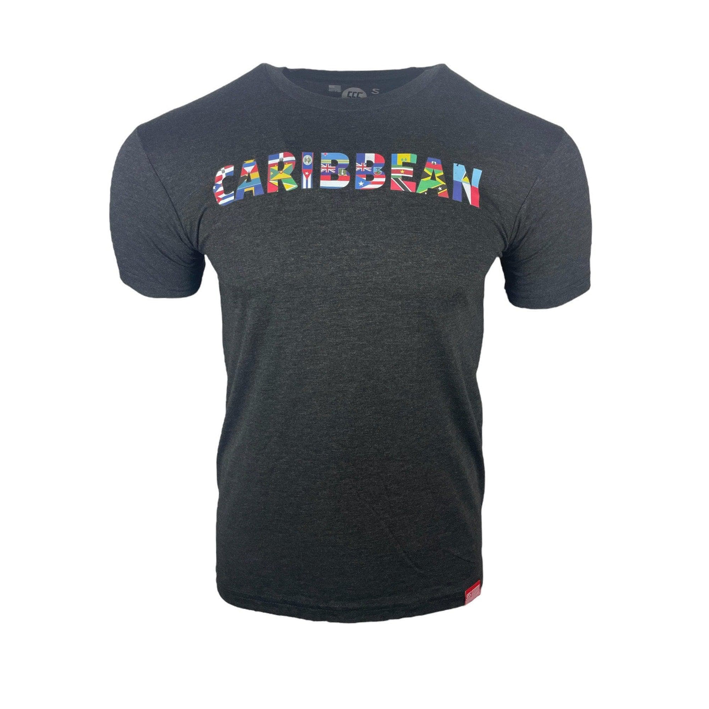 Triple Nikel T-Shirt S / Heather Black / Latino & Caribbean Pride Triple Nikel Streetwear CARIBBEAN Mens Graphic Tee