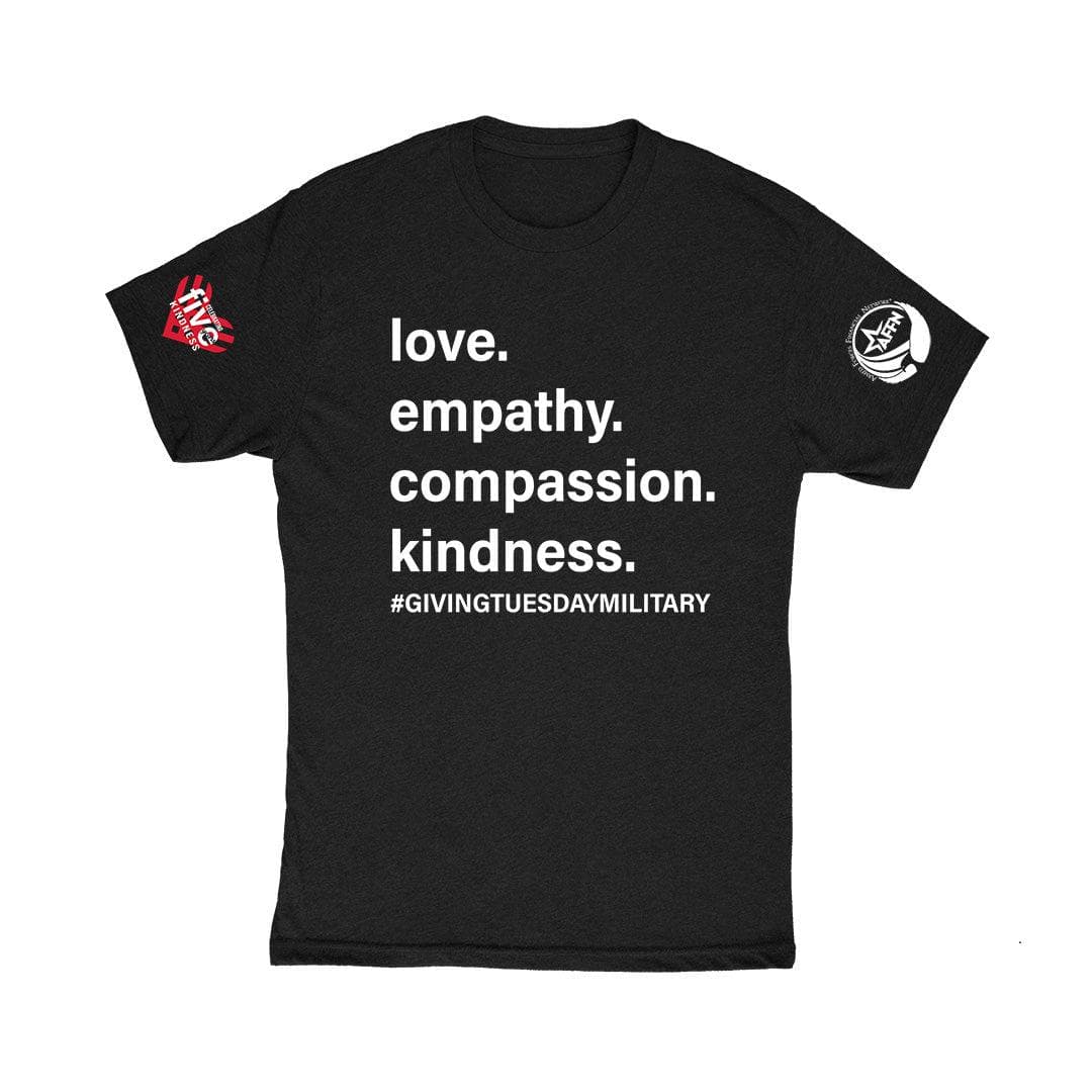 Triple Nikel T-Shirt S Triple Nikel Love and Empathy UNISEX Giving Tuesday Military Tee