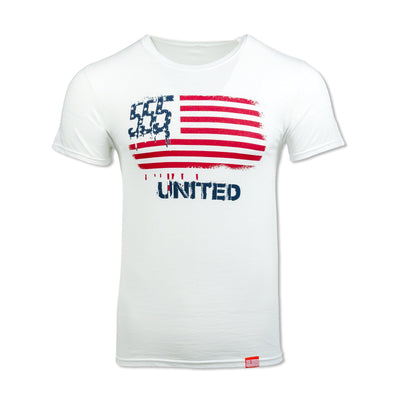 Triple Nikel T-Shirt S / White / Patriotic Triple Nikel Streetwear UNITED UNISEX Graphic Tee